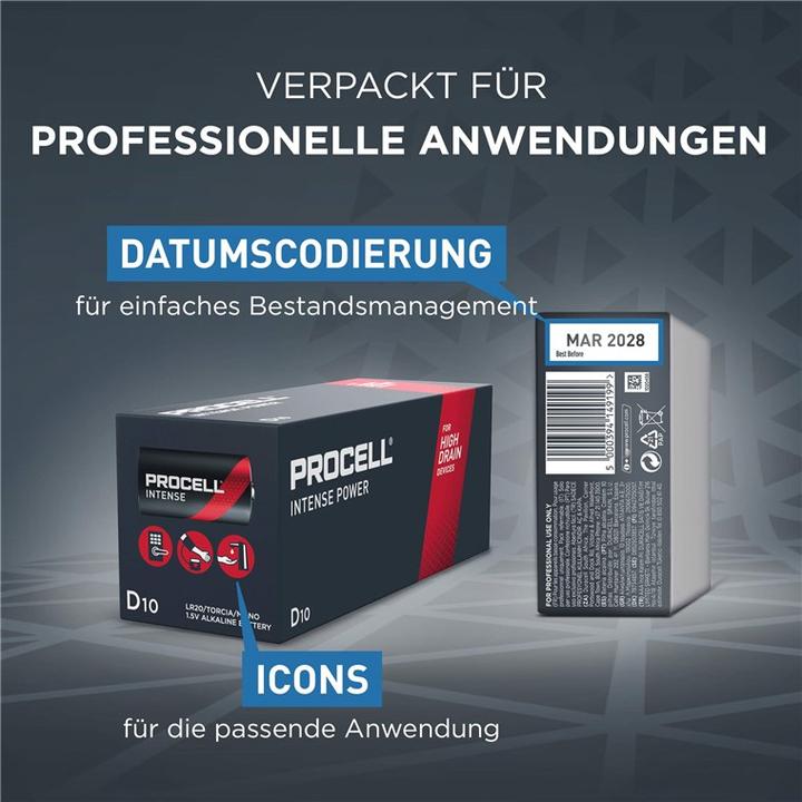 Produktbild Duracell Alkaline, Mono, D, LR20 (10 Stk., D, 15.66 mAh)