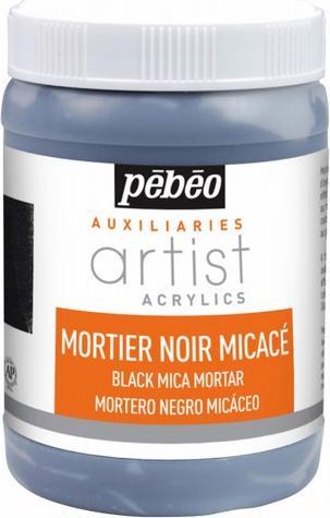 Image du produit Pebeo Artist Acrylics Mortier Noir Micace (250 ml)