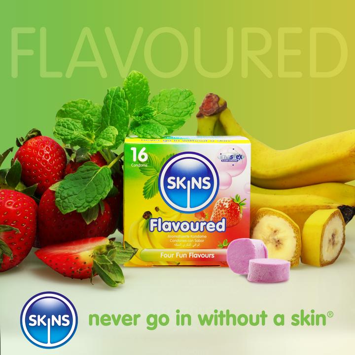 Actual product image Skins Condoms Flavours Assorted FOIL (BAG 500) (500 pcs.)