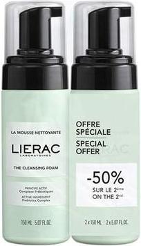 Actual product image Lierac La Mousse Nettoyante 150ml - Pack of 2 Special Offer (Cleansing Foam, 300 ml)