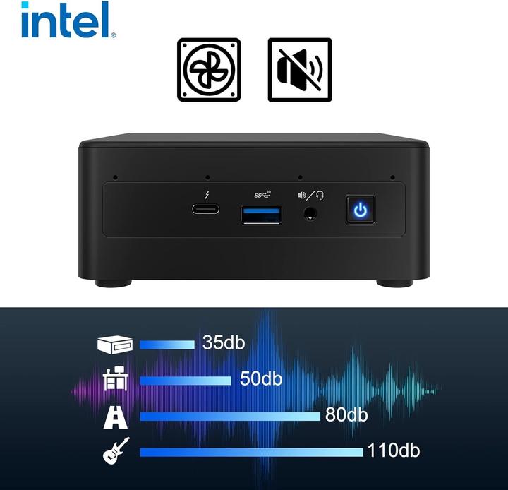 Produktbild Intel NUC Kit NUC11TNKv7 i7-1185G7* | with EU Cord (Intel Core i7-1185G7)