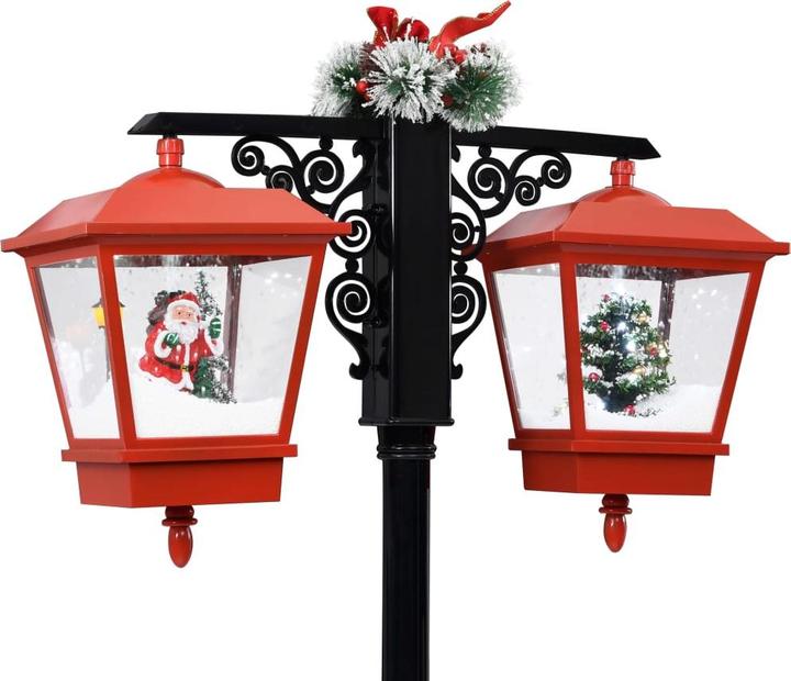 Produktbild vidaXL Weihnachts-Strassenlampe Mit Weihnachtsmann 81 X 40 X Pvc Rot