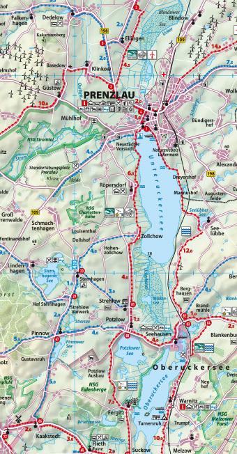 Produktbild Reise- und Entdeckerkarte Uckermark 1:100.000