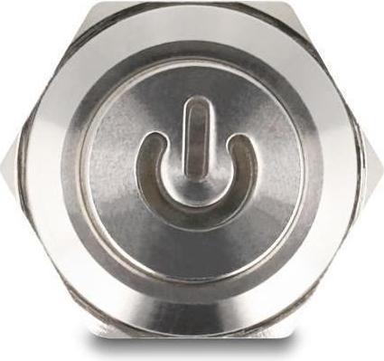 Actual product image Delock Pushbutton for installation 12 mm 4 x solder connection LED red