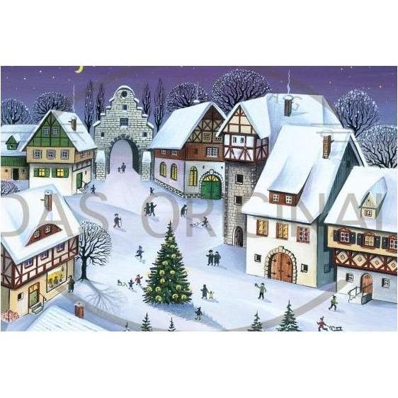 Olewinski & Tochter, Grusskarte + Briefpapier, 2988 - Postkarte Weihnachtsabend (1 Stk.)