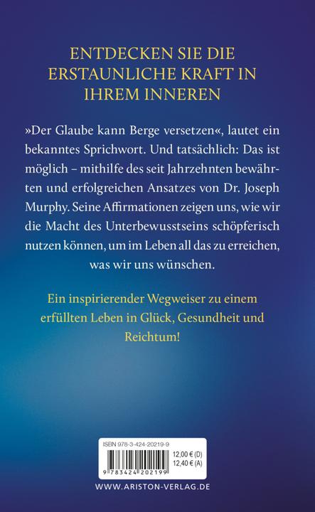 Immagine prodotto Ariston Die Macht Ihres Unterbewusstseins (Tedesco, Joseph Murphy, 2019)