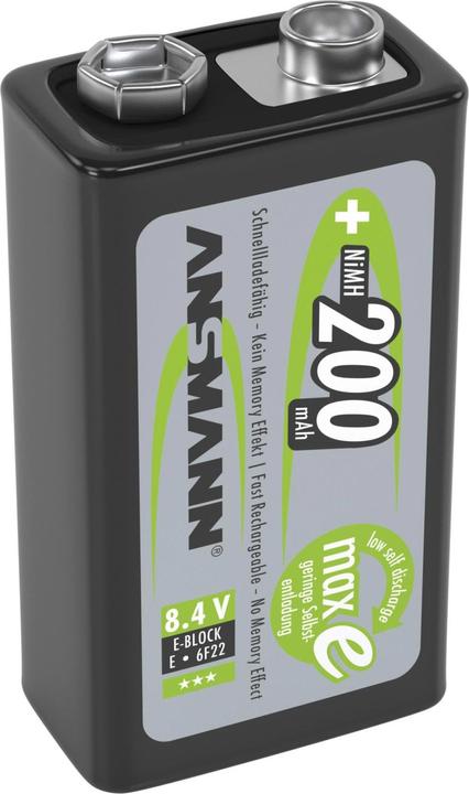 Produktbild Ansmann E-Block (1 Stk., 9V Block, 200 mAh)