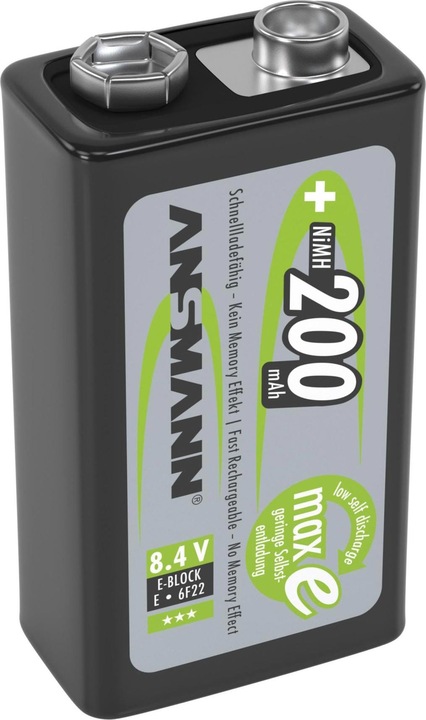 Produktbild Ansmann E-Block (1 Stk., 9V Block, 200 mAh)