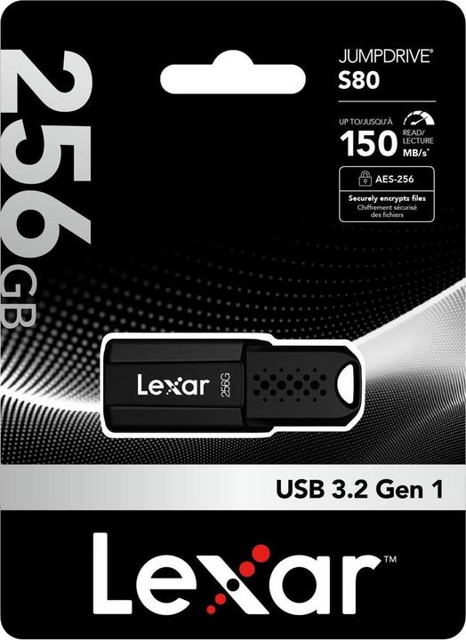 Image du produit Lexar JumpDrive S80 (256 Go, USB-A)