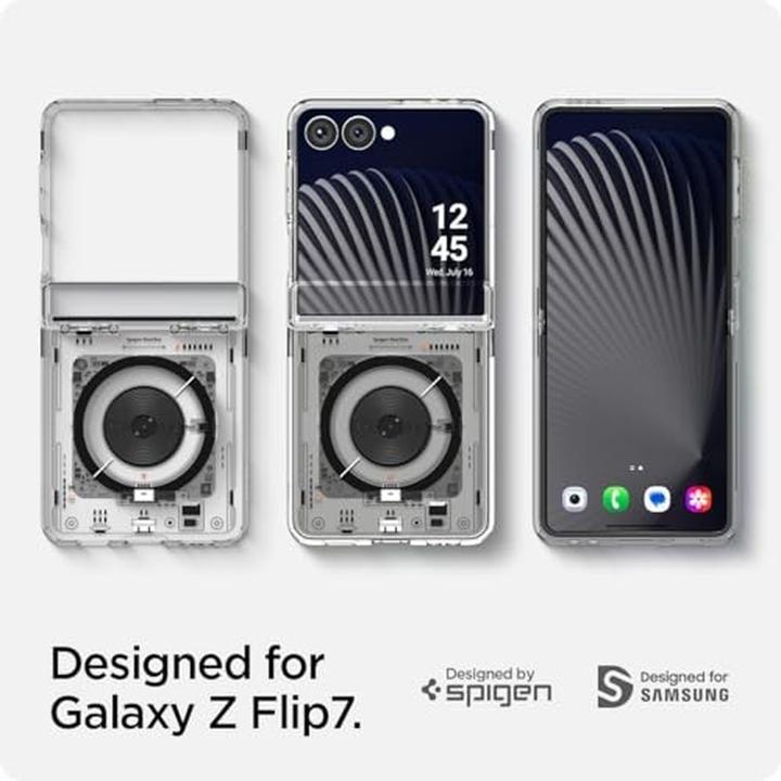 Produktbild Spigen Ultra Hybrid Pro MagSafe Case für Samsung Galaxy Z Flip 7 Zero One - Transparent (Samsung Galaxy Z Flip7)
