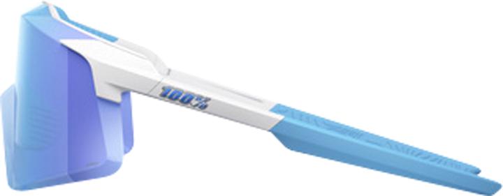 Image du produit 100% Aerocraft - Matte White - HiPER Blue Mirror Lens (Blanc mat, Bleu)