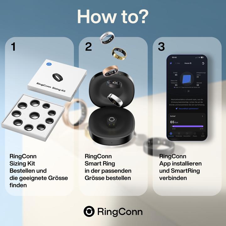 Produktbild RingConn Smart Ring Gen 3 (10, Silver)