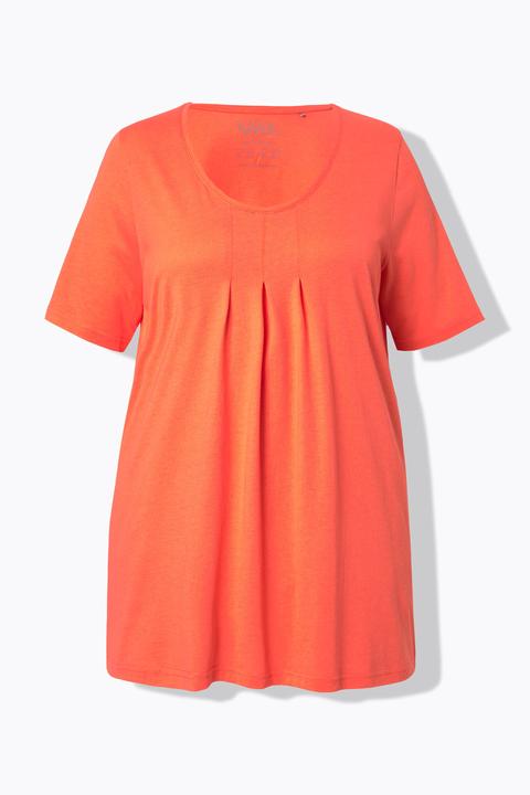 Actual product image Ulla Popken Essential Front Pleat Tee (58)
