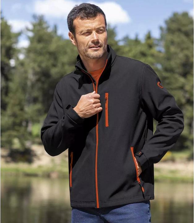 Actual product image Atlas For Men Mens Water Repellent Soft Shell Jacket (XL)