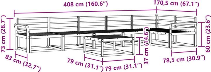 Produktbild vidaXL Outdoor-Sofa