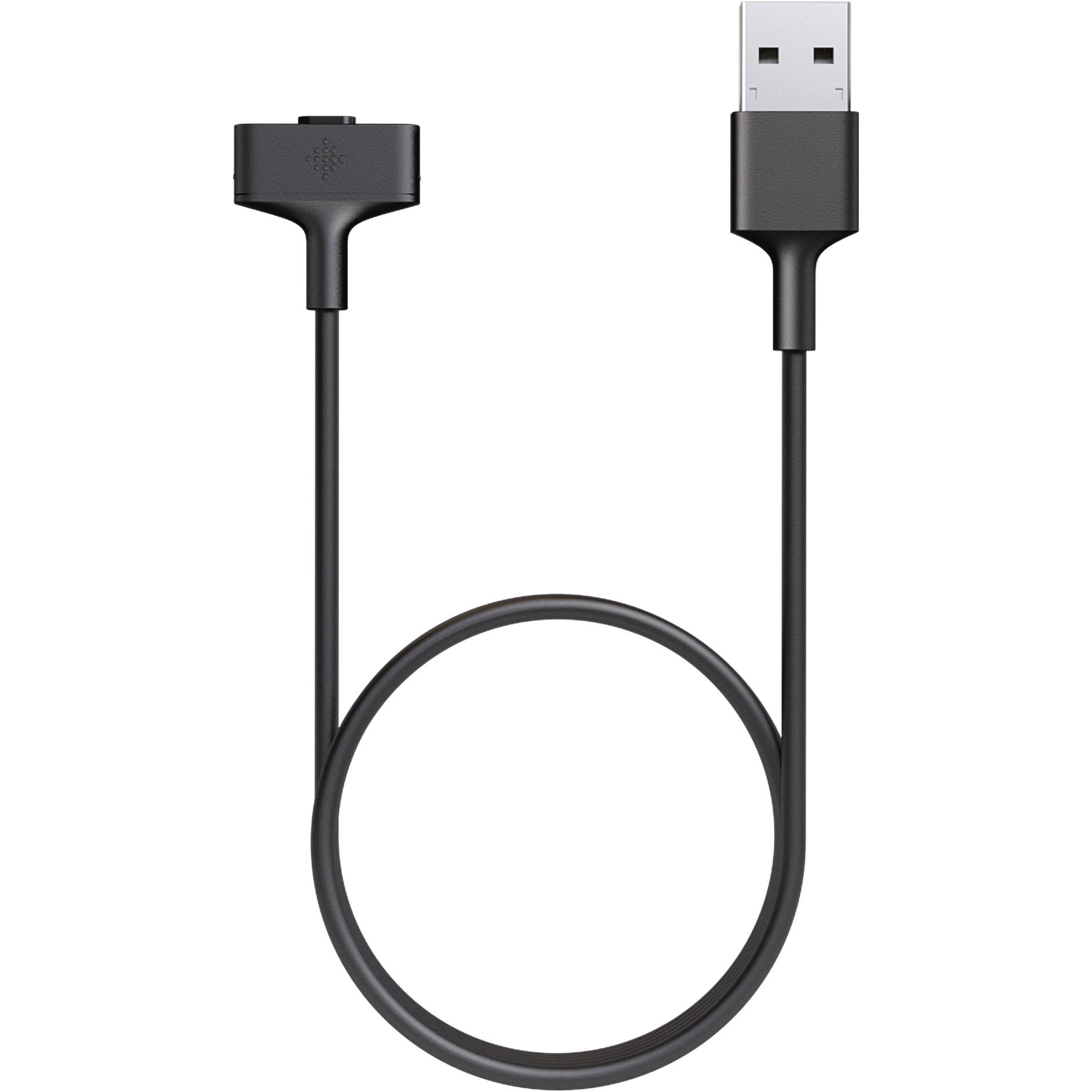 Fitbit Ionic Ladekabel, Smartwatch Zubehör, Schwarz