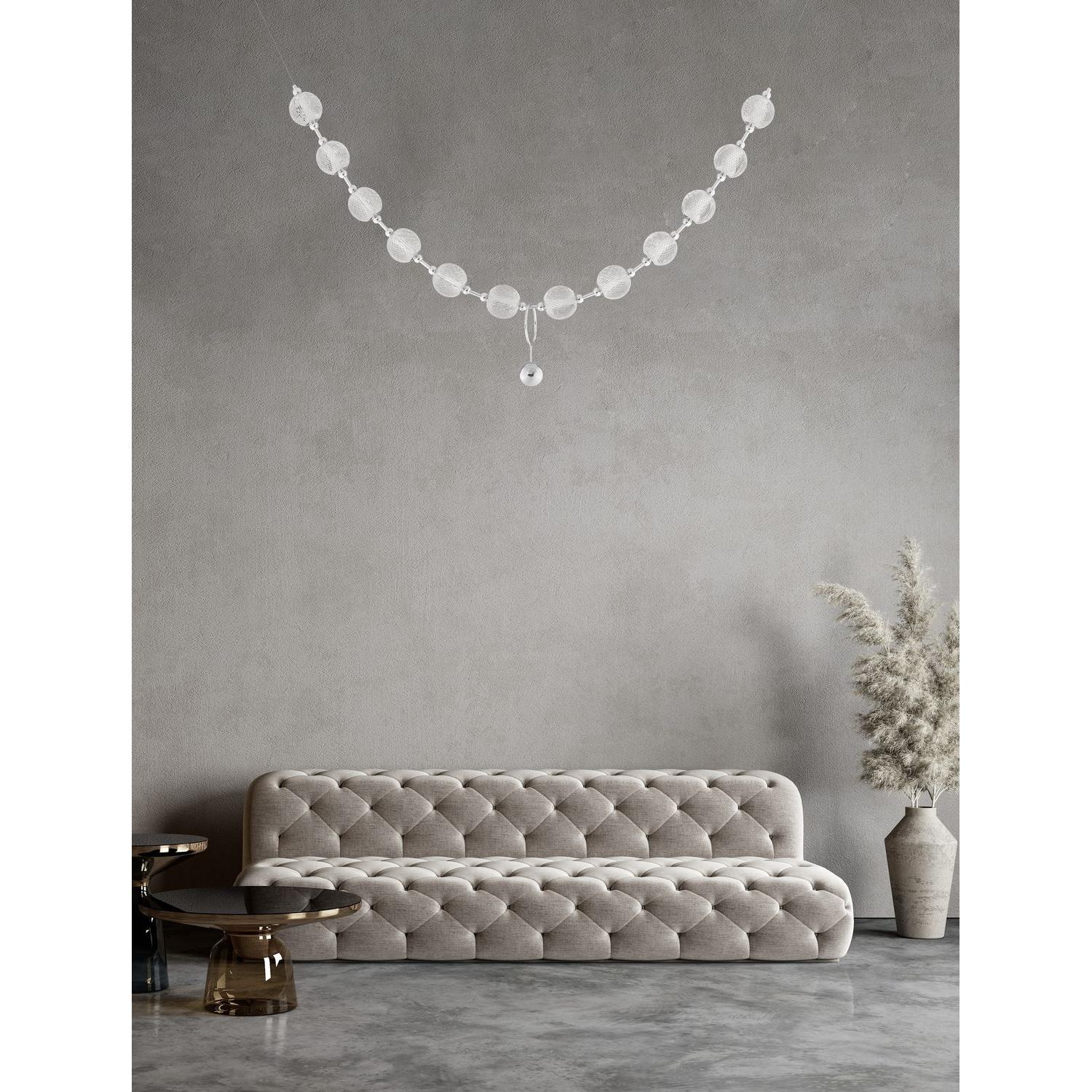 Thumbnail - Nova Luce, Pendelleuchte, BRILLANTE LED Pendelleuchte Chrom 49W Neutralweiss 185x10x120cm dimmbar 9186911