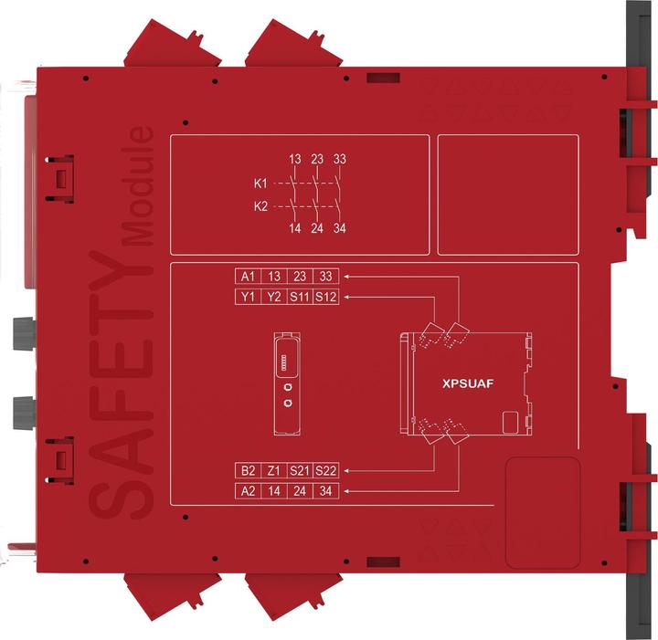 Produktbild Schneider Electric Sicherheitsrelais 6Fkt 1Kreis PLe/Kat4SIL3 3S 1T 24V Federzugklemme