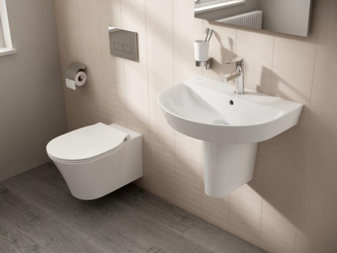 Immagine prodotto Ideal Standard Standard Connect Air Arc Wastafel Met Kraangat En Overloop 600x460mm Wit