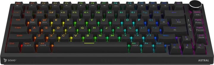 Actual product image Savio ASTRAL BLACK JADE Tastatur Gaming USB QWERTY US International Schwarz (US, Cable)
