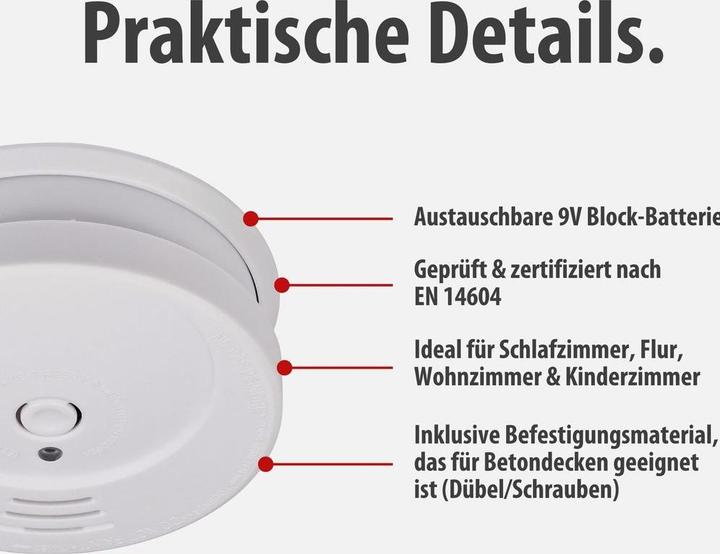 Actual product image Brennenstuhl Smoke detector RM C 9010