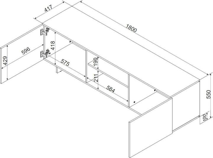 Image du produit Cama Alma (180 x 41.50 x 55 cm)