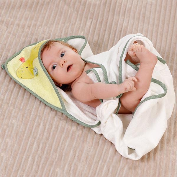 Image du produit Sombo Serviette de bain à capuche Dino (80 x 80 cm)