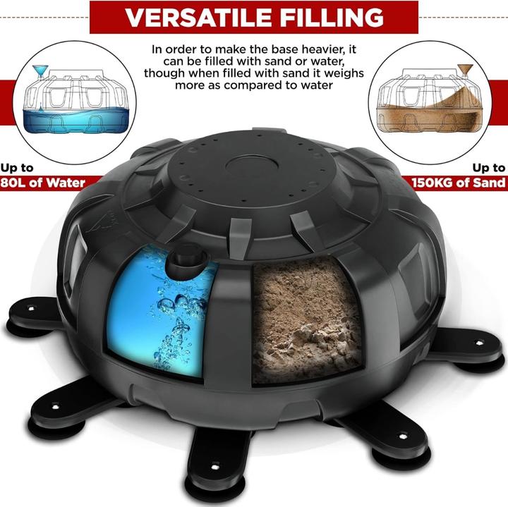 Produktbild Rdx Freistehender Boxsack F9 Rot/Schwarz - 183 cm + Boxhandschuhe F9 Rot/Schwarz (180 cm)