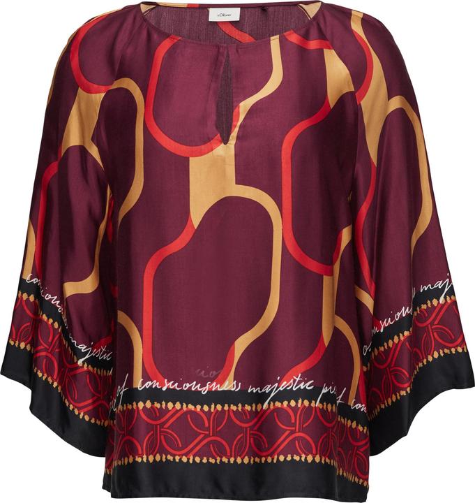 Immagine prodotto s.Oliver Bluse Satin-Bluse mit weiten Ärmeln (36)