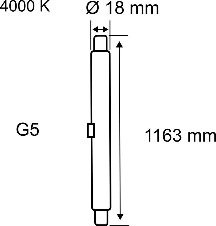 Produktbild Paulmann T5 Röhre EVG G5 (G5, 20 W, 2500 lm, 1 x, E)