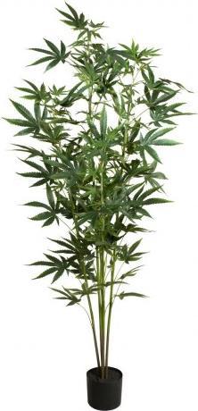 Europalms Pianta di canapa, pianta artificiale, 150 cm (150 cm)