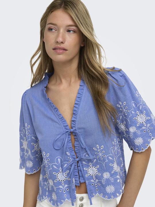 Immagine prodotto Only Onlmiffy S/S Emb Tie Top Os Wvn (XL)
