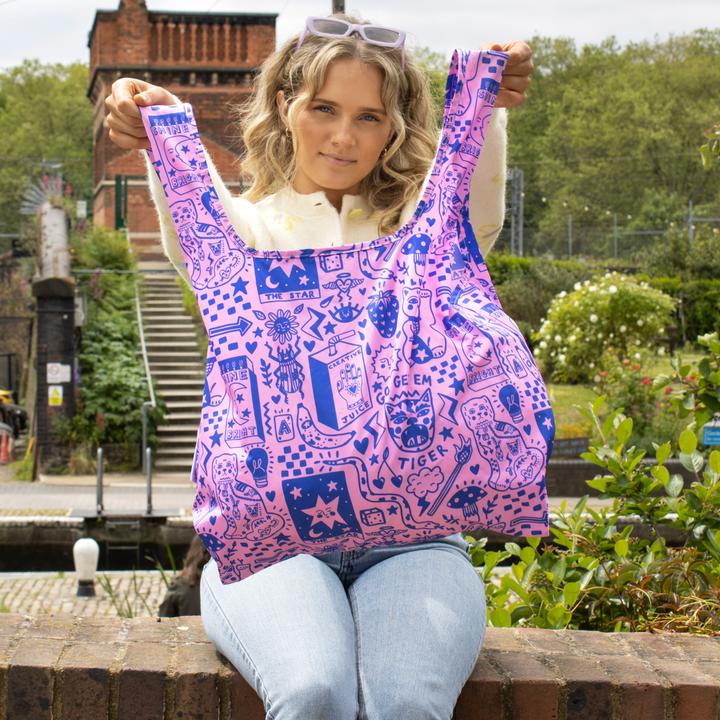 Actual product image Kind Bag Medium Bag AH Tiger print