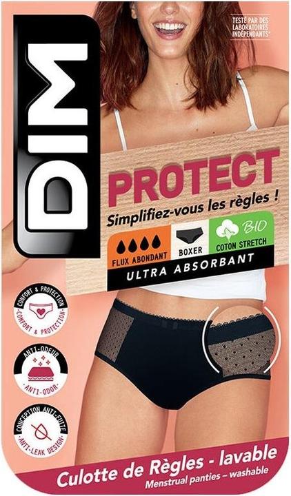Actual product image DIM Boxer Lace Stark schwarz mit Meshdetail (M)