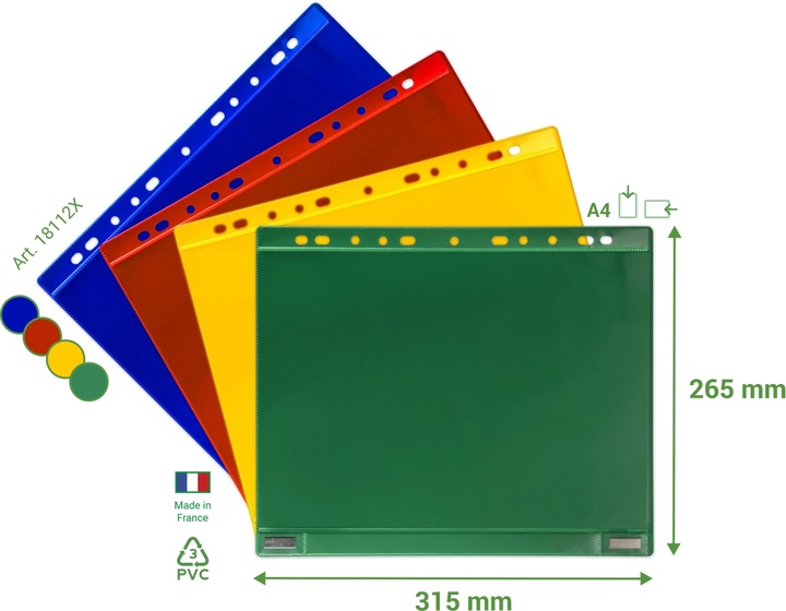 Produktbild Tarifold Magnetische Sichttasche mit Abheftrand (A4, 1 x)