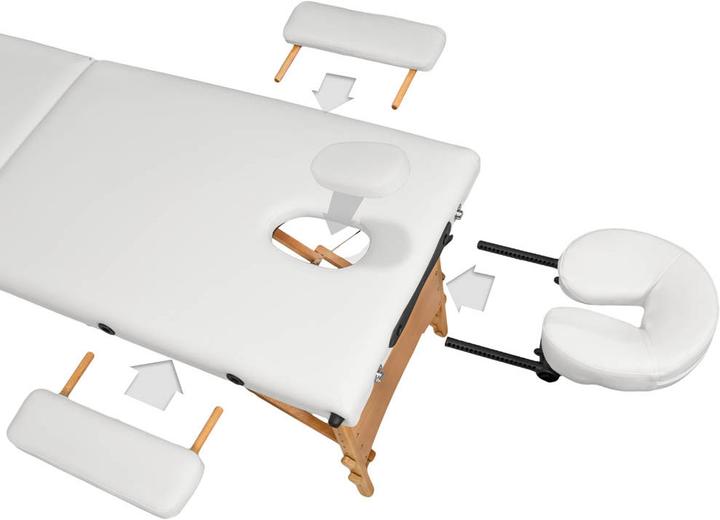 Image du produit tectake Ensemble de table de massage Freddi avec rouleaux de massage