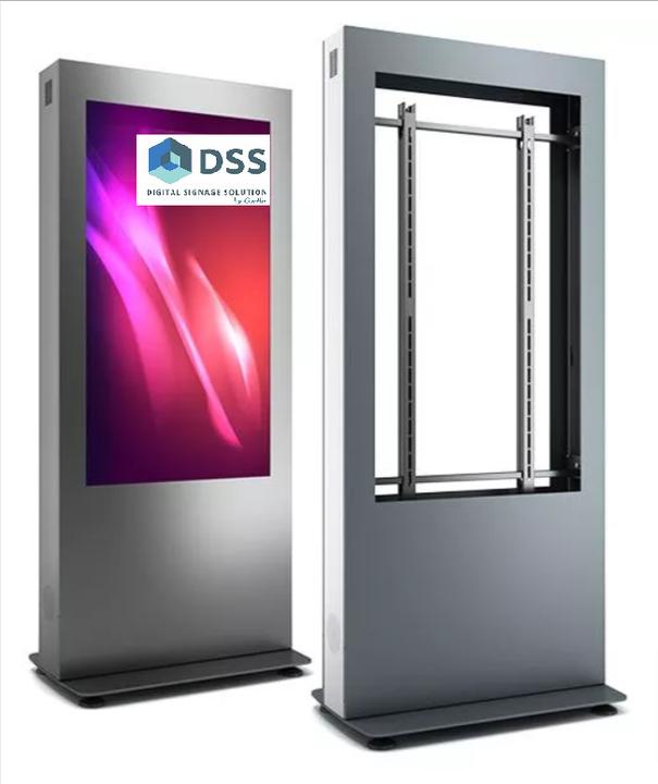 Image du produit DSS Stèle d'intérieur Portrait, écran 65", noir