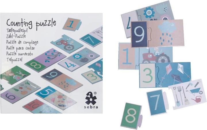 Sebra Puzzle Farm mit Zahlen