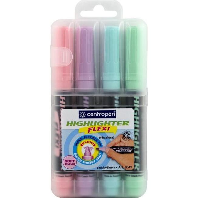 Centropen, Evidenziatori, Flexi Pastell Textmarker 4 Stk. (4 x)