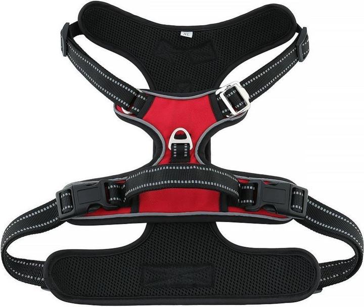 Actual product image The Company Of Animals Consumer electronics OEM Dog harness OXFORD A size L red black (L, Dog, Walks)