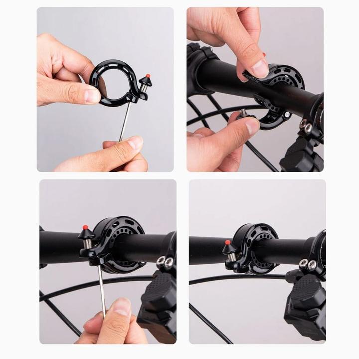 Actual product image Rockbros 34210028001 Q-shaped bicycle bell - black