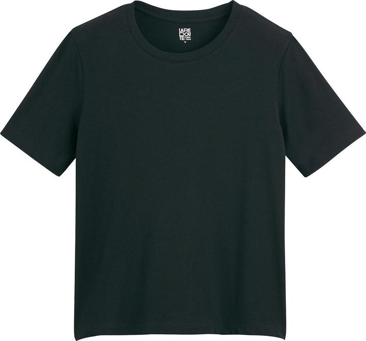 Image du produit La Redoute Collections T-shirt à encolure ronde et manches courtes (L)