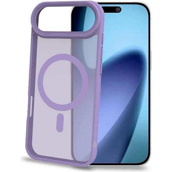 Celly Viola/Trasparente Magmatt, Iphone-Hülle, Transparent Violett, Kompatibel Mit (Apple Iphone X), Cover Smartphone,