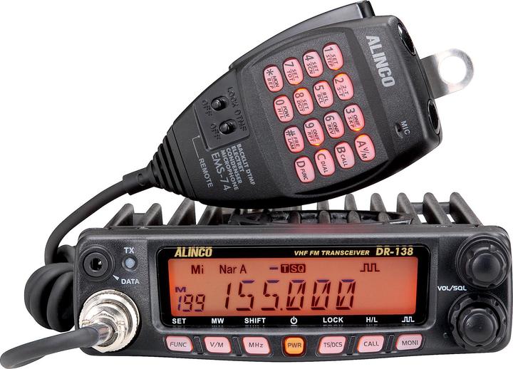 Alinco VHF radio PNI DR-138HE 144-146 MHz, 200 channels, DMTF, 12 V