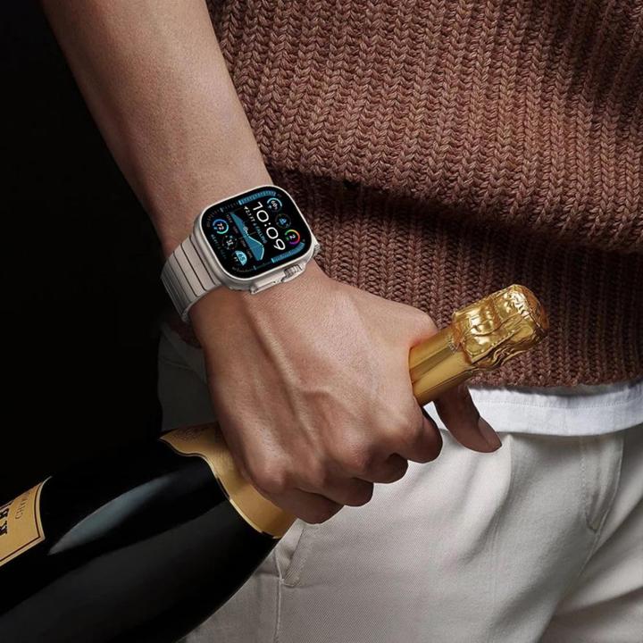 Produktbild Tech-Protect LinkBand Bracelet for Apple Watch 44 / 45 / 46 / 49 mm - Silver (Edelstahl)