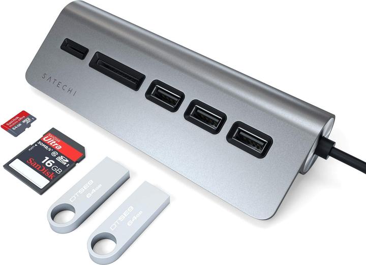 Immagine prodotto Satechi Hub in alluminio USB-C (USB-C, 5 porte)