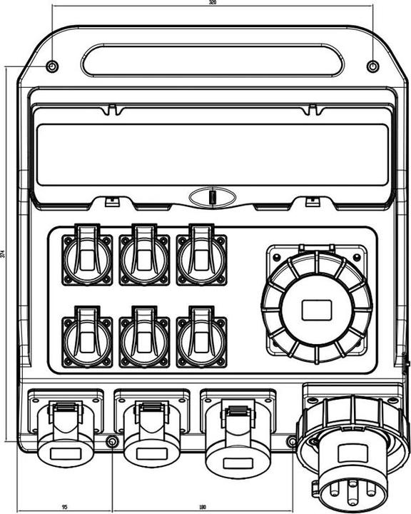 Image du produit Ekström Distributeurs de courant (6 x, CEE, Type 25, Type 23)