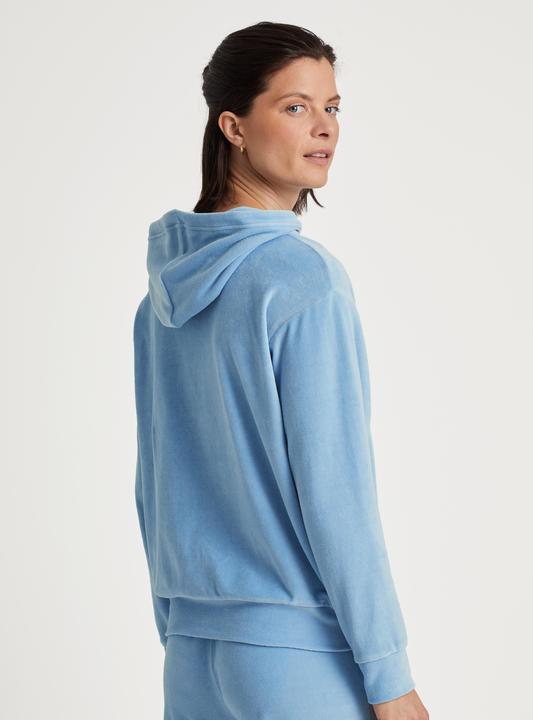 Produktbild Calida Sweatjacke Loungewear "Lounge Velours" hellblau (36, S)