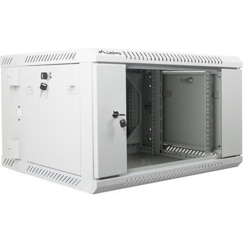 Thumbnail - Lanberg WF02-6606-10S Rack 6U Wandmontiertes Regal (6 HE, 19 Zoll Rack), Serverschrank, Grau