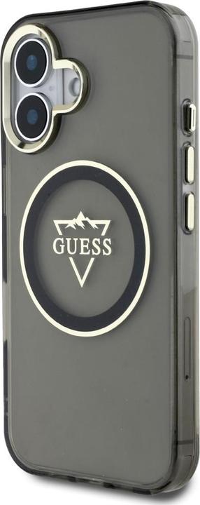 Produktbild Guess Hardcase MagSafe IML Metal Mountain Logo Case for iPhone 16 6,1" Black (Apple iPhone 16)